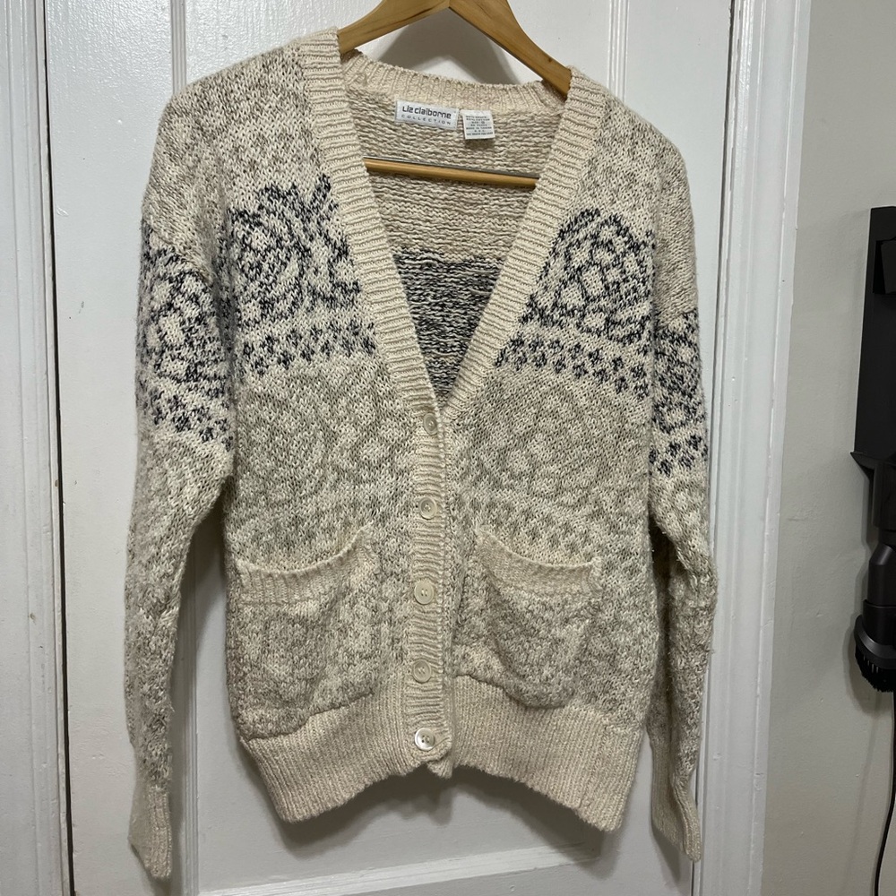 Vintage Liz Claiborne Women’s Button Up Cardigan Size Small